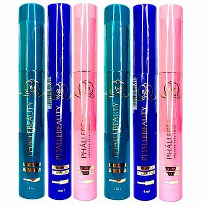 Máscara para Cílios Preta #BelezaConservada Phállebeauty PH0306 - Kit c/ 06 unid