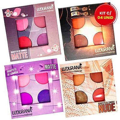 Mini Quarteto de Sombras Ludurana B00182 - Kit c/ 04 unid