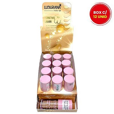 Corretivo Líquido Velvety Effect Cor 01 Ludurana B00127 - Box c/ 12 unid
