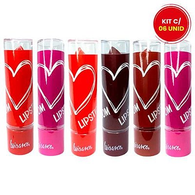 Batom Bastão Boom Lipstick Luisance L2056 - Kit c/ 06 unid
