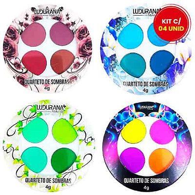Quarteto de Sombras Ludurana B00172 - Kit c/ 04 unid