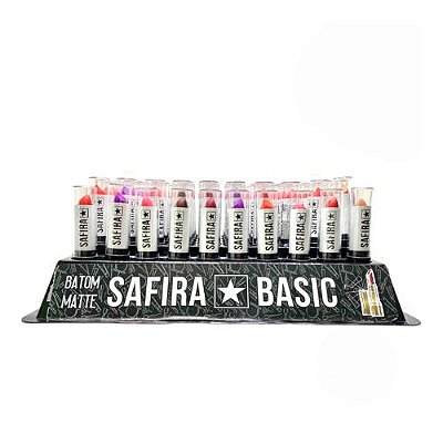 Batom Bastão Matte Basic Safira - Box c/ 60 unid