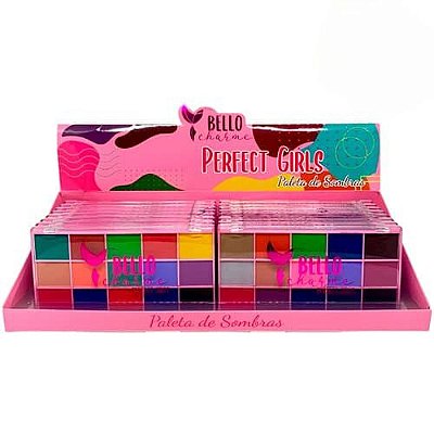 Paleta de Sombras Perfect Girls Bello Charme BC15 - Box c/ 16 unid