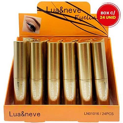 Delineador Líquido Preto Eyeliner Lua & Neve LN01016 - Box c/ 24 unid