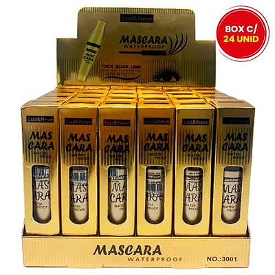 Máscara para Cílios Waterproof Lua & Neve LN03001 - Box c/ 24 unid