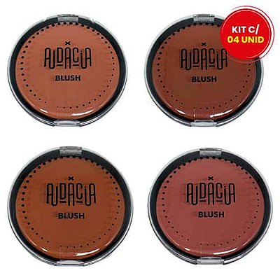 Blush Compacto Audácia - Kit c/ 04 unid