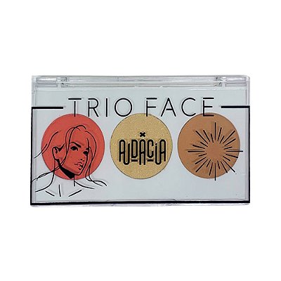Trio de Blush, Iluminador e Contorno Face Cor 01 Audácia