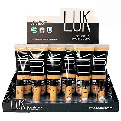 Base Líquida DD Cream Luk - Box c/ 24 unid