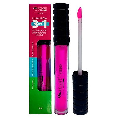 Gloss Lip Volumoso 3 em 1 Cor 308 Max Love