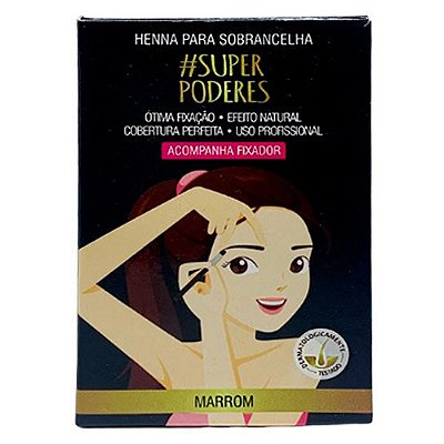 Henna para Sobrancelha Marrom Super Poderes HMSP01