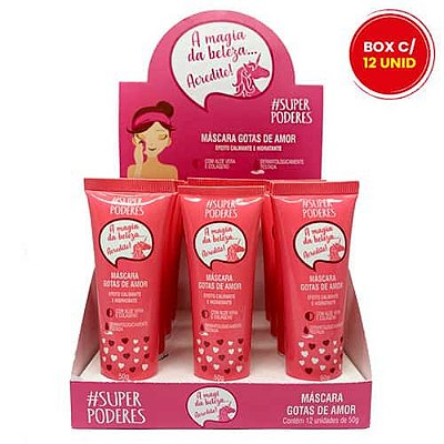 Máscara Bisnaga Gotas de Amor Super Poderes MFSP11 - Box c/ 12 unid