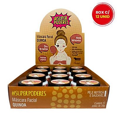 Máscara Facial Quinoa Super Poderes QUISP01 - Box c/ 12 unid