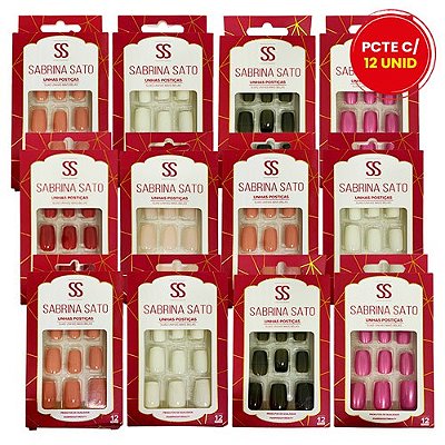 Unhas Postiças Autocolantes Sabrina Sato SS-2006 - Pcte c/ 12 unid