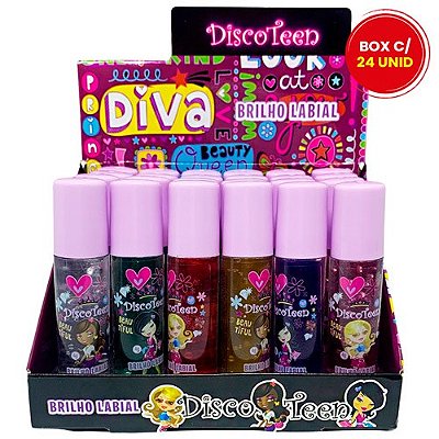 Brilho Labial Infantil Disco Teen DT0044 - Box c/ 24 unid
