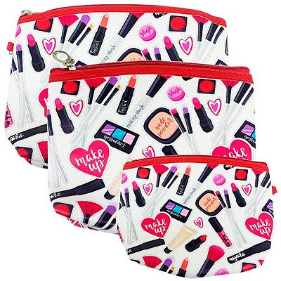 Kit com 03 Necessaire Miss France MF-7908