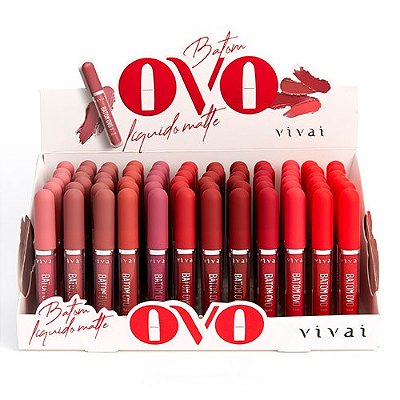 Batom Líquido Matte Ovo Vivai 3089.4.1 - Box c/ 72 unid