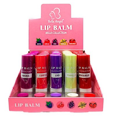 Lip Balm Belle Collection Belle Angel A022 - Box c/ 25 unid