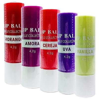 Lip Balm Belle Collection Belle Angel A022 - Kit c/ 05 unid