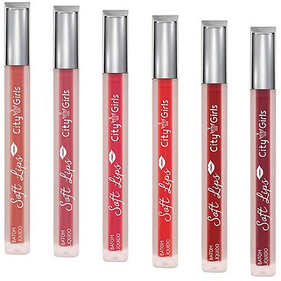 Batom Líquido Soft Lips City Girls CG279 - Kit c/ 06 unid