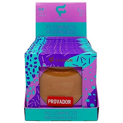 Pó Compacto Micronizado Creme C Fashion Makeup - Box c/ 12 unid