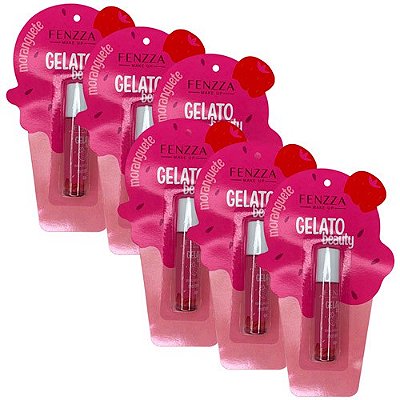 Brilho Labial Moranguete Gelato Beauty Fenzza FZ21001 - Kit c/ 06 unid