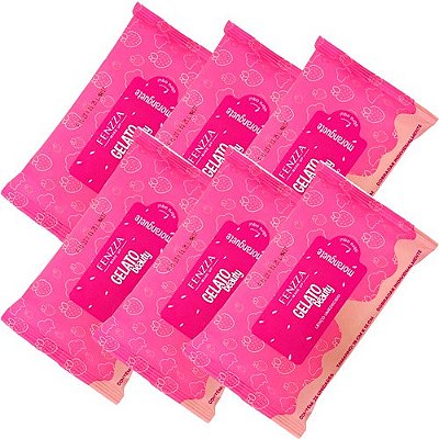 Lenço Umedecido para Limpeza Facial Moranguete Gelato Beauty Fenzza FZ50018 - Kit c/ 06 unid