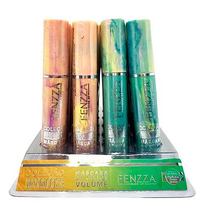 Máscara de Cílios Volume Coleção Marmorize Fenzza FZ12032 - Box c/ 24 unid