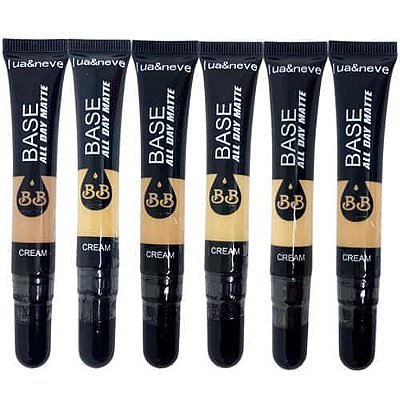Base Líquida Matte BB Cream All Day Lua & Neve LN02089 - Kit c/ 06 unid