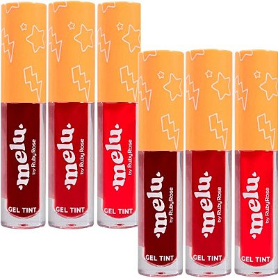 Gel Tint Melu Ruby Rose RR-8232 - Kit c/ 06 unid