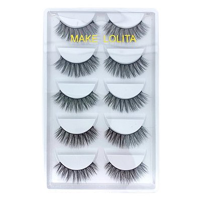 Cílios Postiços com 05 Pares Make Lolita ML222