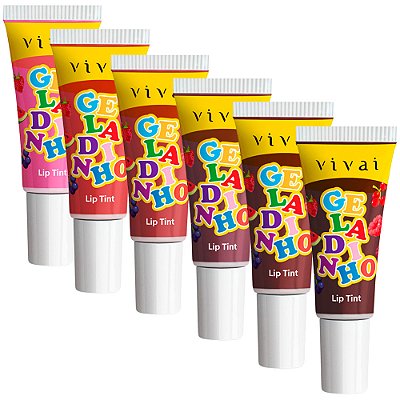 Lip Tint Geladinho Vivai 3071.1.1 - Kit c/ 06 unid