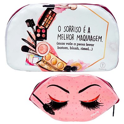 Kit com 02 Necessaire O Sorriso Trilharty K091