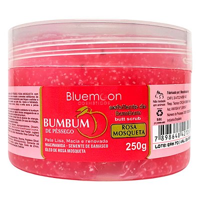 Esfoliante para Glúteos Bumbum de Pêssego Rosa Mosqueta Blue Moon MB23001