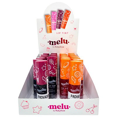 Lip Tint Melu Ruby Rose RR-7501/G2 - Box c/ 24 unid