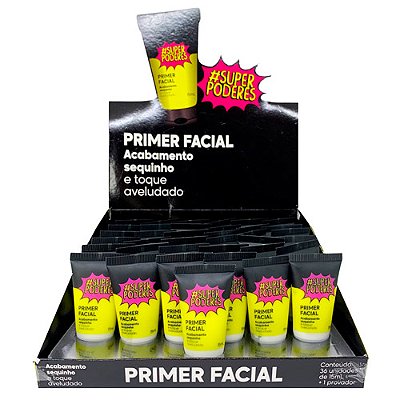Primer Facial Acabamento Sequinho Super Poderes PFSP01 - Box c/ 36 unid