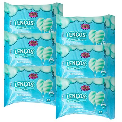 Lenço Umedecido de Limpeza Profunda Algodão Doce Super Poderes LDSP07 - Kit c/ 06 unid