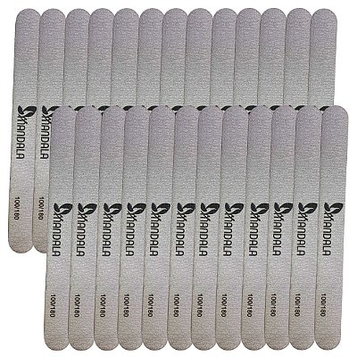 Lixa para Unhas 100/180 Mandala MM4089 - Pcte c/ 25 unid