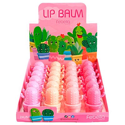Lip Balm Cacto Febella LB7012 - Box c/ 24 unid