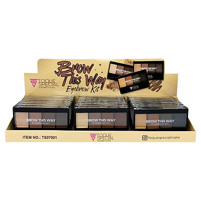 Paleta de Sombras para Sobrancelhas Brow This Way Toque Special TS07001 - Box c/ 24 unid