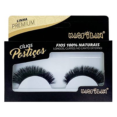 Cílios Postiços Fios 100% Naturais Linha Premium Macrilan CL7-2