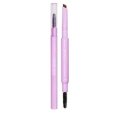 Lápis para Sobrancelhas 2x1 Ponta Chanfrada 03 Dark Mood Ruby Rose HB-518-3