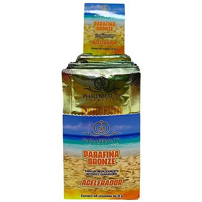 Parafina Bronze Acelerador Linha Summer Phállebeauty PH0680 - Box c/ 40 unid