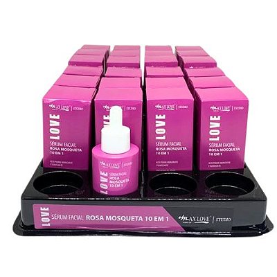 Sérum Facial Rosa Mosqueta 10 em 1 Love Max Love - Box c/ 24 unid
