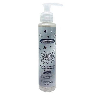 Geleia de Brilho Iluminador Corporal Silver Super Poderes GBSP04