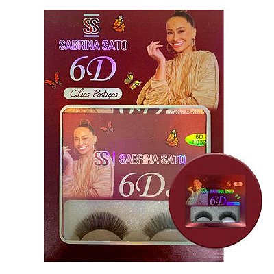 Cílios Postiços 6D F032 Sabrina Sato SS-2621 - Box c/ 06 unid
