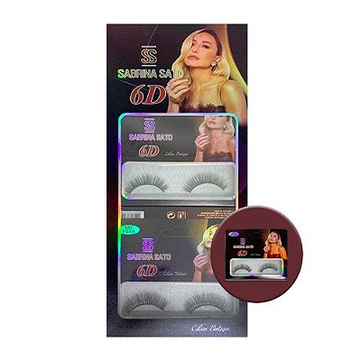 Cílios Postiços 6D F018 Sabrina Sato SS-2742 - Box c/ 10 unid