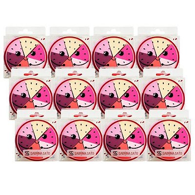 Kit com 06 Esponjas para Maquiagem Sabrina Sato SS-2950 - Pcte c/ 12 unid