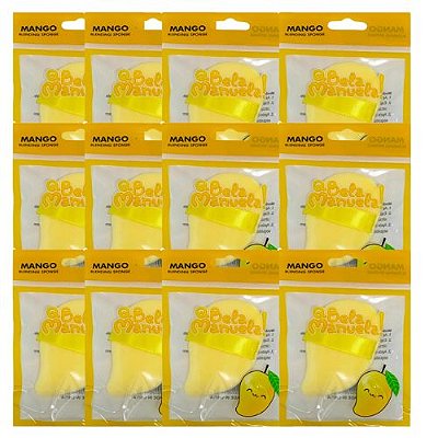 Esponja para Pó Mango Qbela Manuela! QBM528-1 - Pcte c/ 12 unid