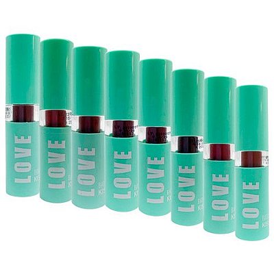 Batom Bastão Kisses Love Box 01 Cor 250 ao 257 Max Love - Kit c/ 08 unid