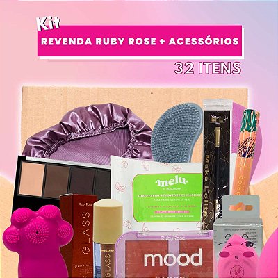 Kit Revenda Ruby Rose + Acessórios (32 Itens)